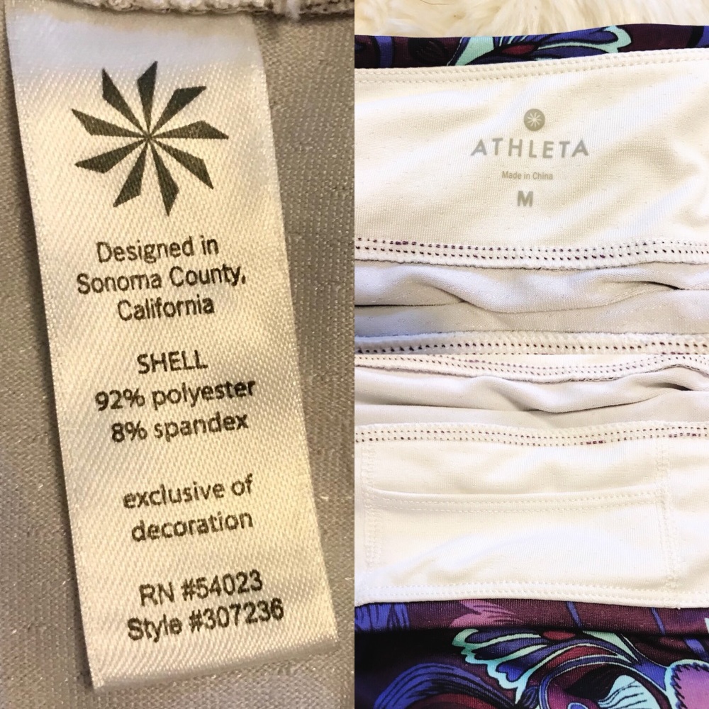 Athleta Purple Printed Powermesh CYA Skirt Medium - Picture 8 of 8